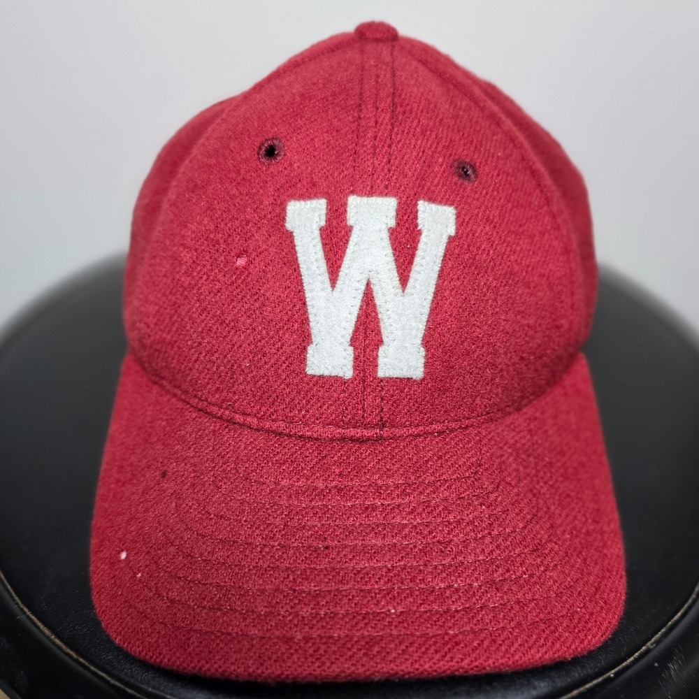 Washington State University Cougars 90s Wool One-Tone Vintage Snapback Hat